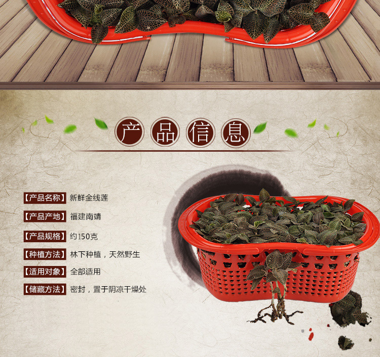 <a href=/ target='_blank'>金線蓮</a>鮮品 籃裝