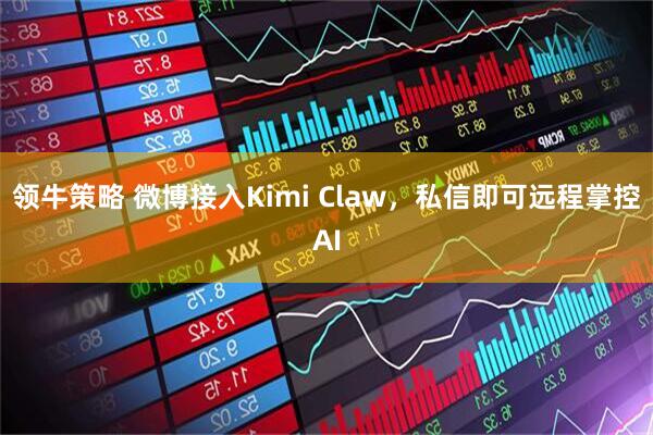 领牛策略 微博接入Kimi Claw，私信即可远程掌控AI